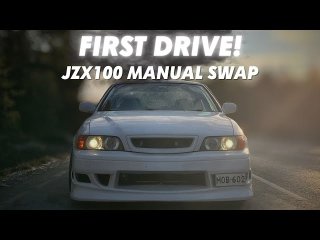 FIRST DRIVE with My R154-Swapped Toyota JZX100!