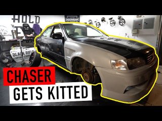 Jdm body kits go on so easy X JZX100 Chaser drift build