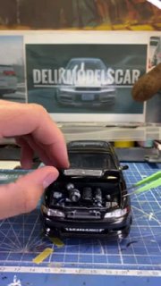 Toyota Mark2 JZX90 samurai swap 2JZGTE Aoshima 1/24