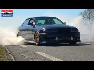 Toyota Chaser JZX100 - Burnout, Flybys & Onboard!