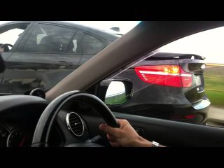 Toyota Verossa vs X6M 80km/h-200km/h (Inside look)