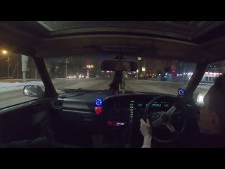 Небольшой зимний прохват на toyota mark 2 jzx81 drift