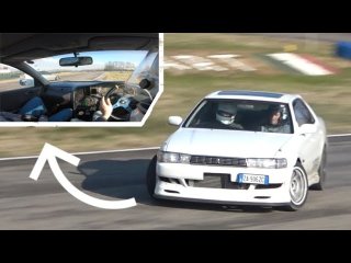Toyota JZX90 Drifting on Track + OnBoard Helmet Cam! - 1JZ Turbo Engine Sounds! ドリフト