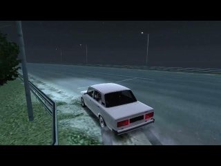 Уличный дрифт на ВАЗ 2105 и TOYOTA CHASER