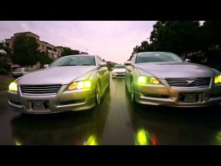😱 Triple Toyota Mark X Drift 🔥 3 Cars, 1 Perfect Drift!