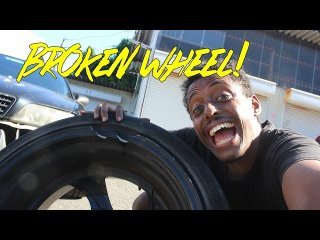 Drifting My JZX100 Chaser With a Broken Front Wheel (Ebisu Circuit)