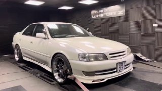 400BHP Whifbitz tuned Toyota Chaser JZX100 dyno power run!