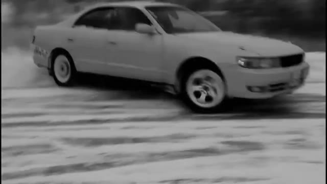 Зимний дрифт на картодроме , toyota chaser 90,mark2,e46.