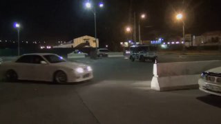 Дрифт на Марк 2 во круг ментов