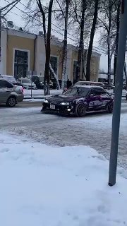 Зимний дрифт на Toyota Mark 2