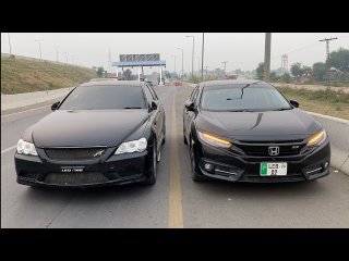 Mark X vs Civic RS - Ultimate Drag Race.