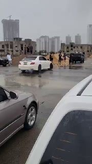 drifting Toyota mark x