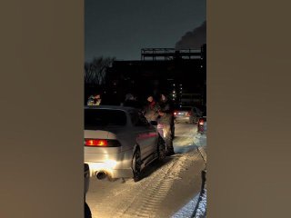 Toyota Mark II JZX90:A Soulful Dance on a Winter Night