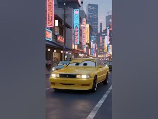 Эволюция TOYOTA MARK II в стиле мультфильма Тачки